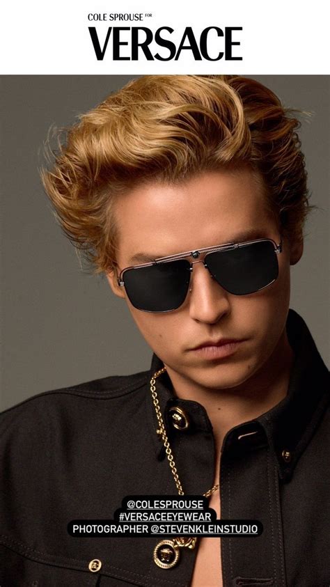 cole sprouse versace sunglasses|Cole Sprouse eyewear.